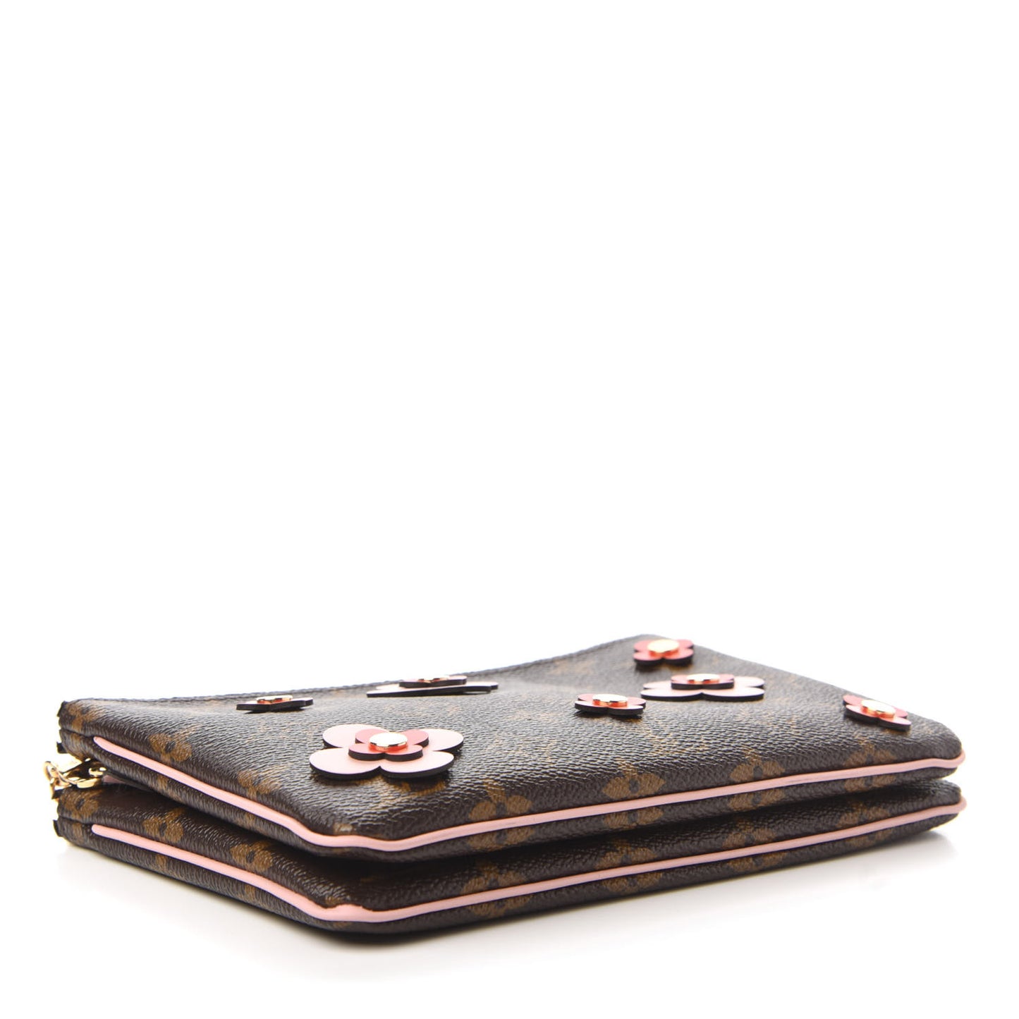 Monogram Blooming Flowers Double Zip Pochette
