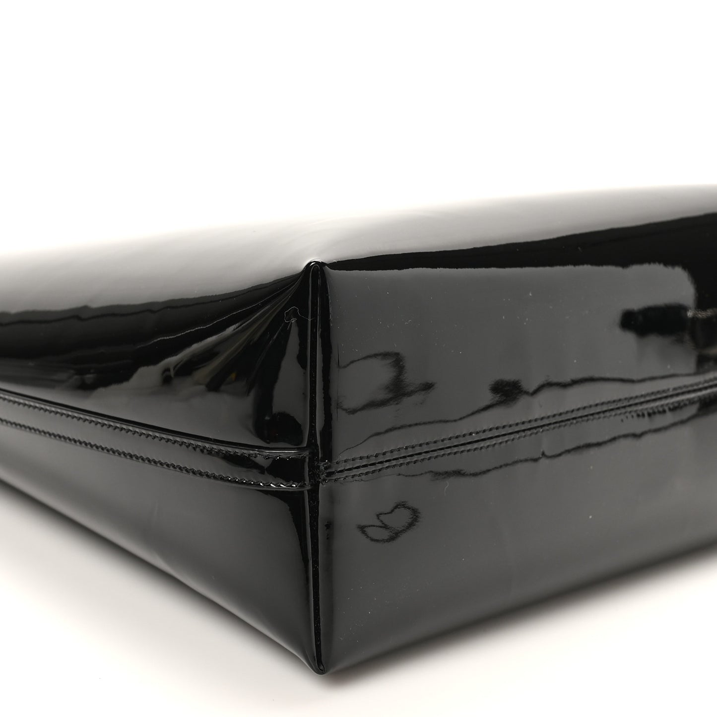 Patent Calfskin Rendez-Vous Hobo Black