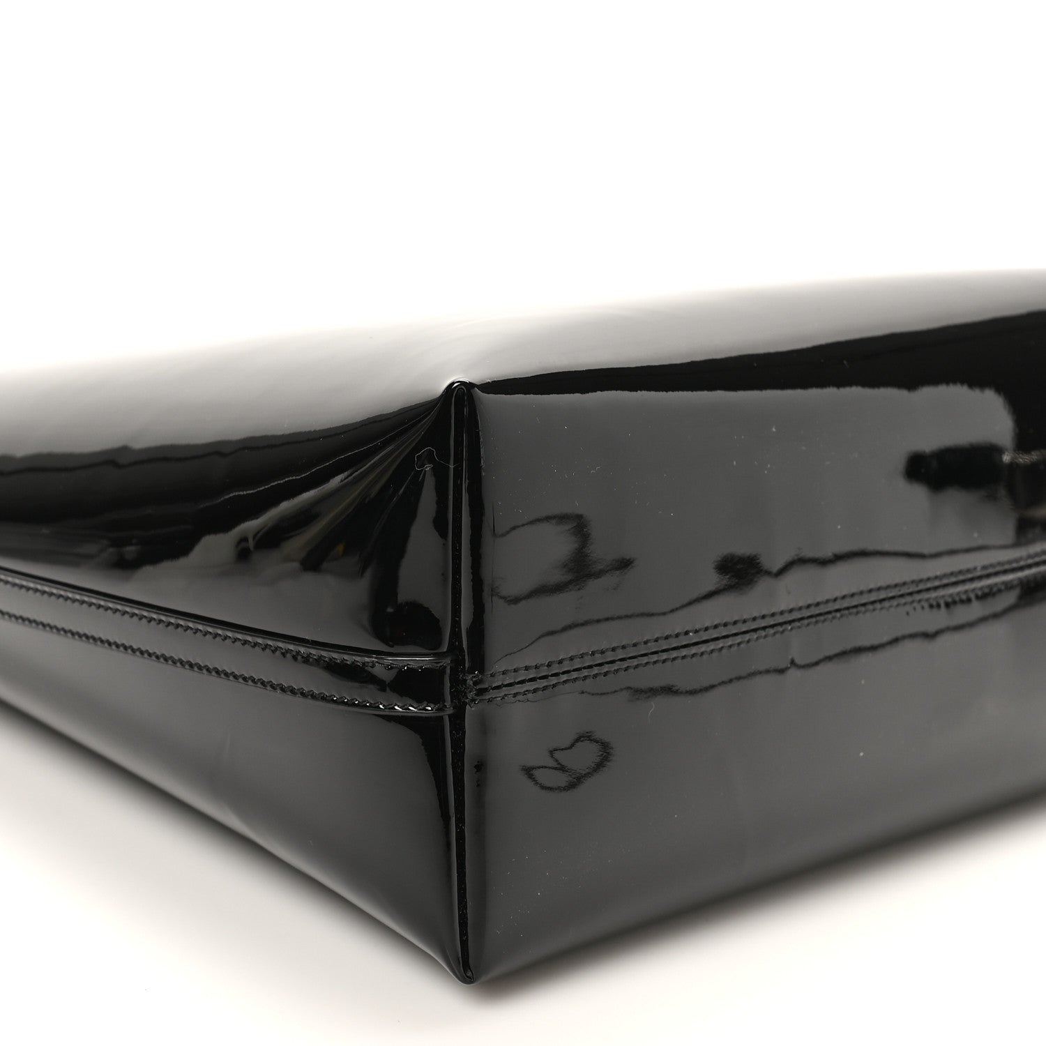 Saint Laurent Patent Calfskin Rendez-Vous Hobo Black 9 of 10