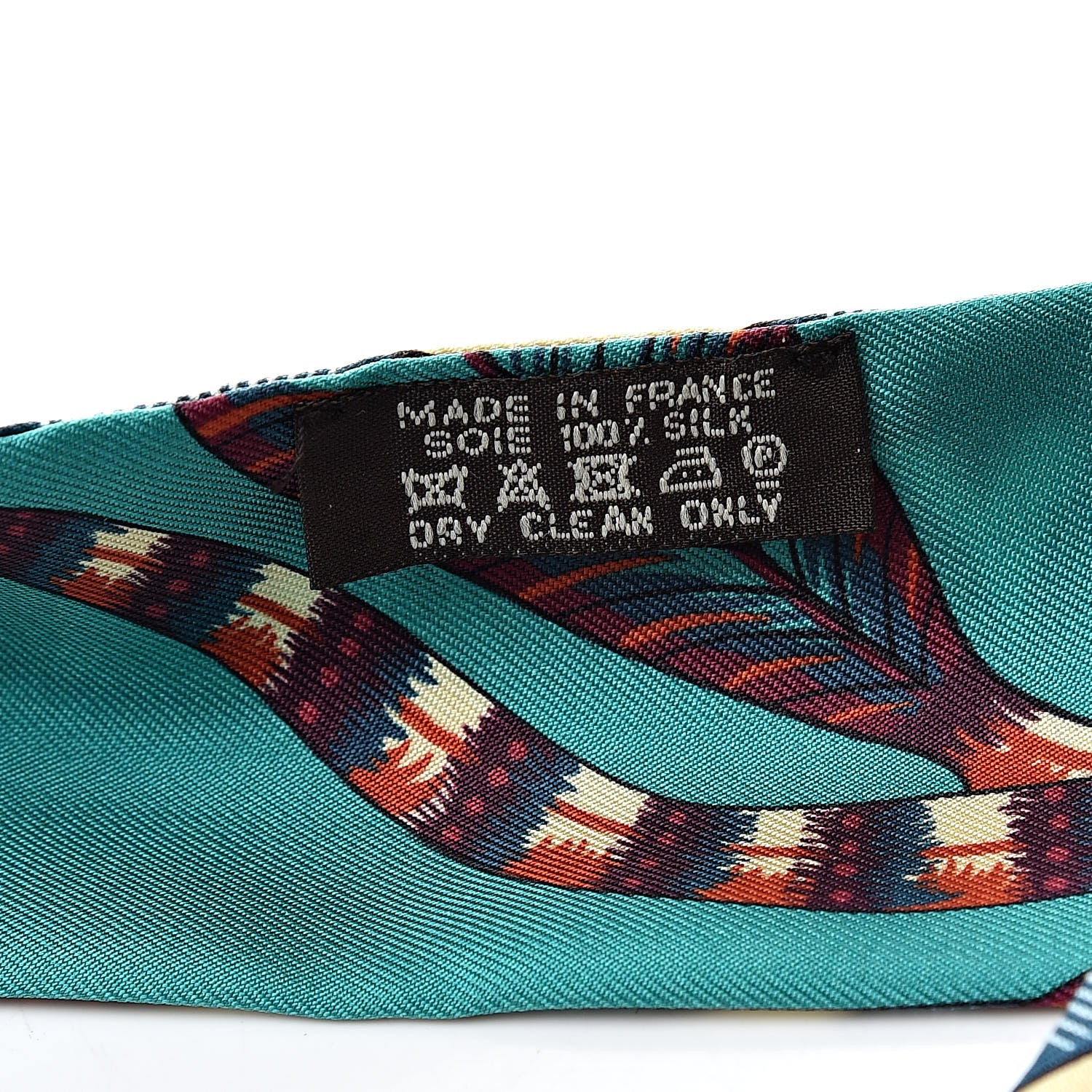Hermes Silk The Savana Dance Twilly Vert Prune Bordeaux 3 of 5