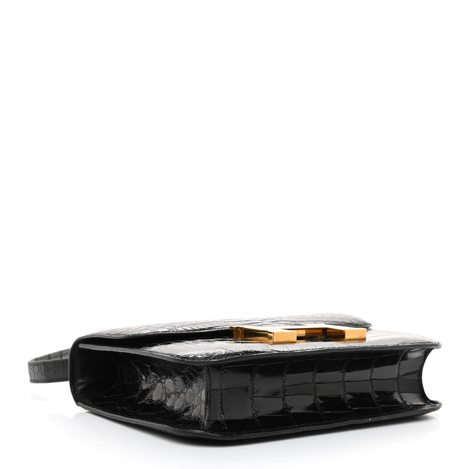 Hermes Shiny Alligator Constance 23 Black 4 of 9