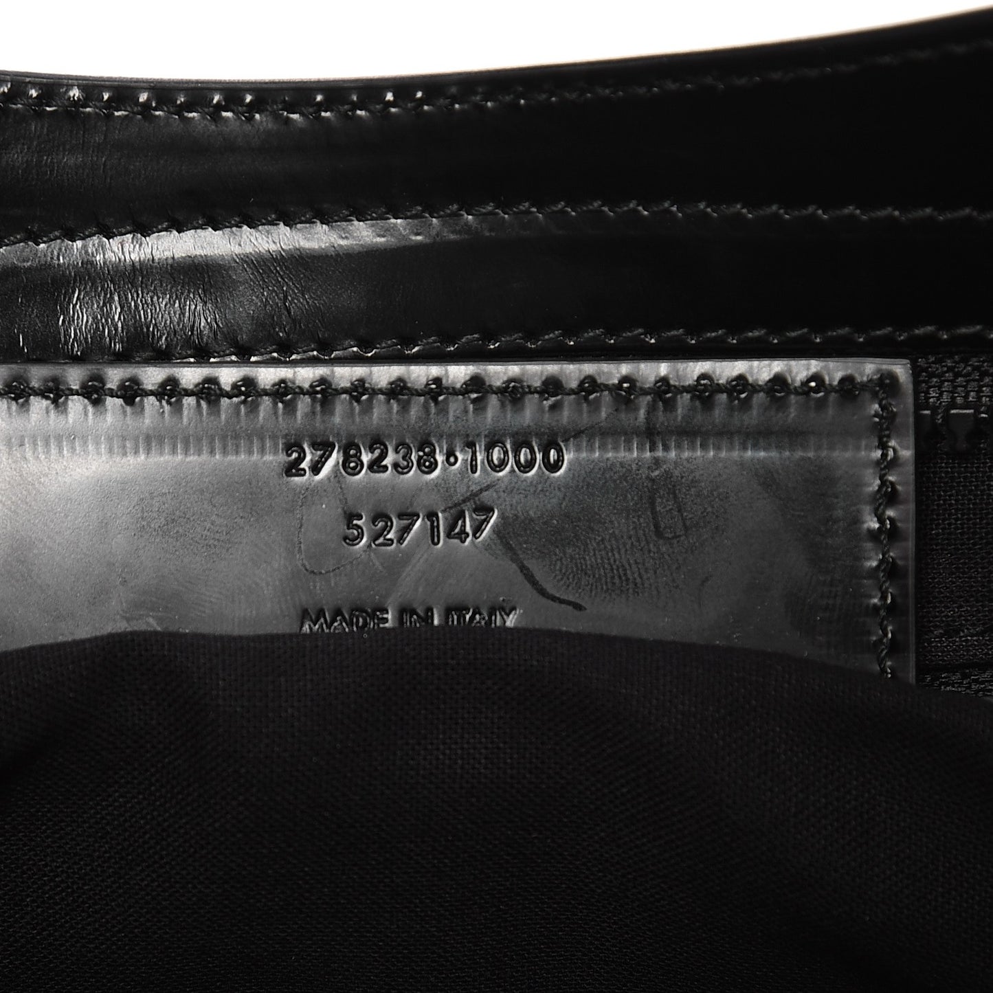 Glazed Calfskin Classic Hardware City Black