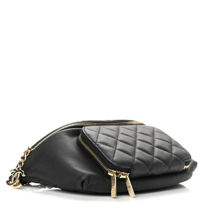 Chanel Caviar Quilted Business Affinity Waist Belt Bag Black 4 of 11