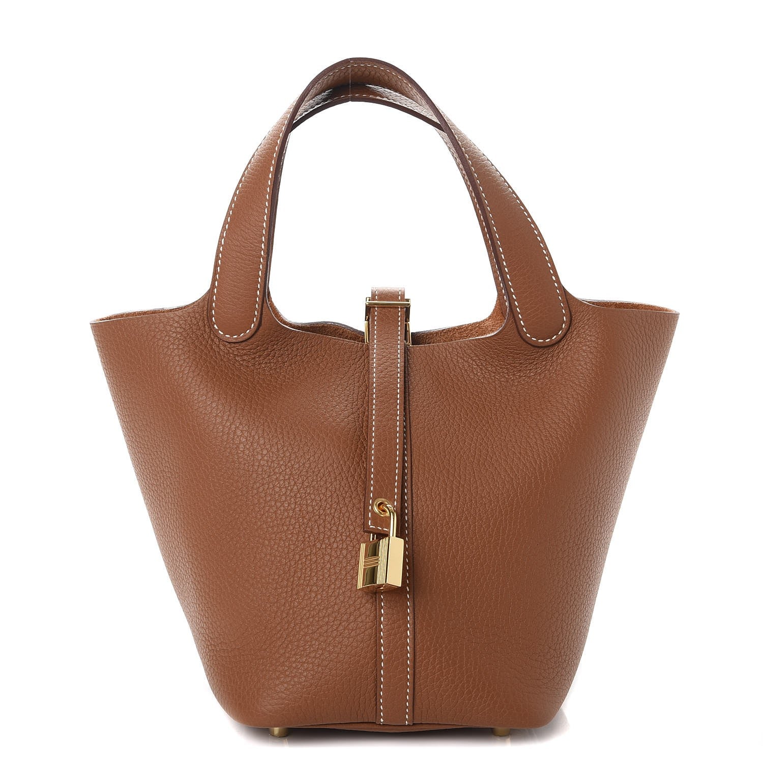 Hermes Taurillon Clemence Picotin Lock 18 PM Gold 1 of 8
