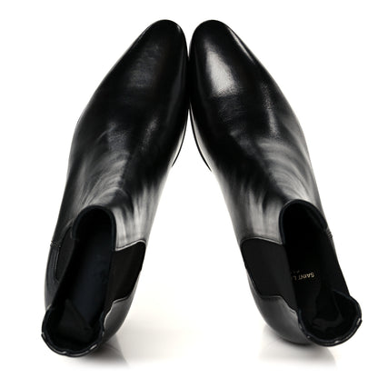 Saint Laurent Incrociato Muriel Vassili 60 Ankle Zip Boots 37.5 Black 2 of 10
