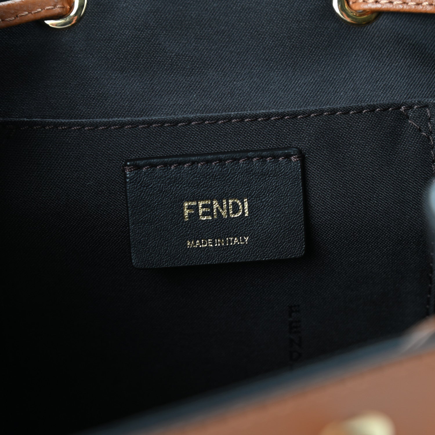 Fendi Vitello Cruise F is Fendi Drawstring Backpack Nocciola 6 of 9