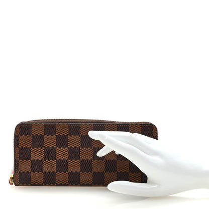Louis Vuitton Damier Ebene Clemence Wallet Cherry 2 of 6