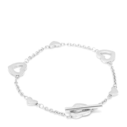 Tiffany Sterling Silver Heart Toggle Bracelet 3 of 5