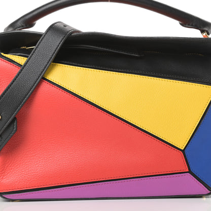 Loewe Calfskin Small Puzzle Bag Multicolor Black 8 of 10