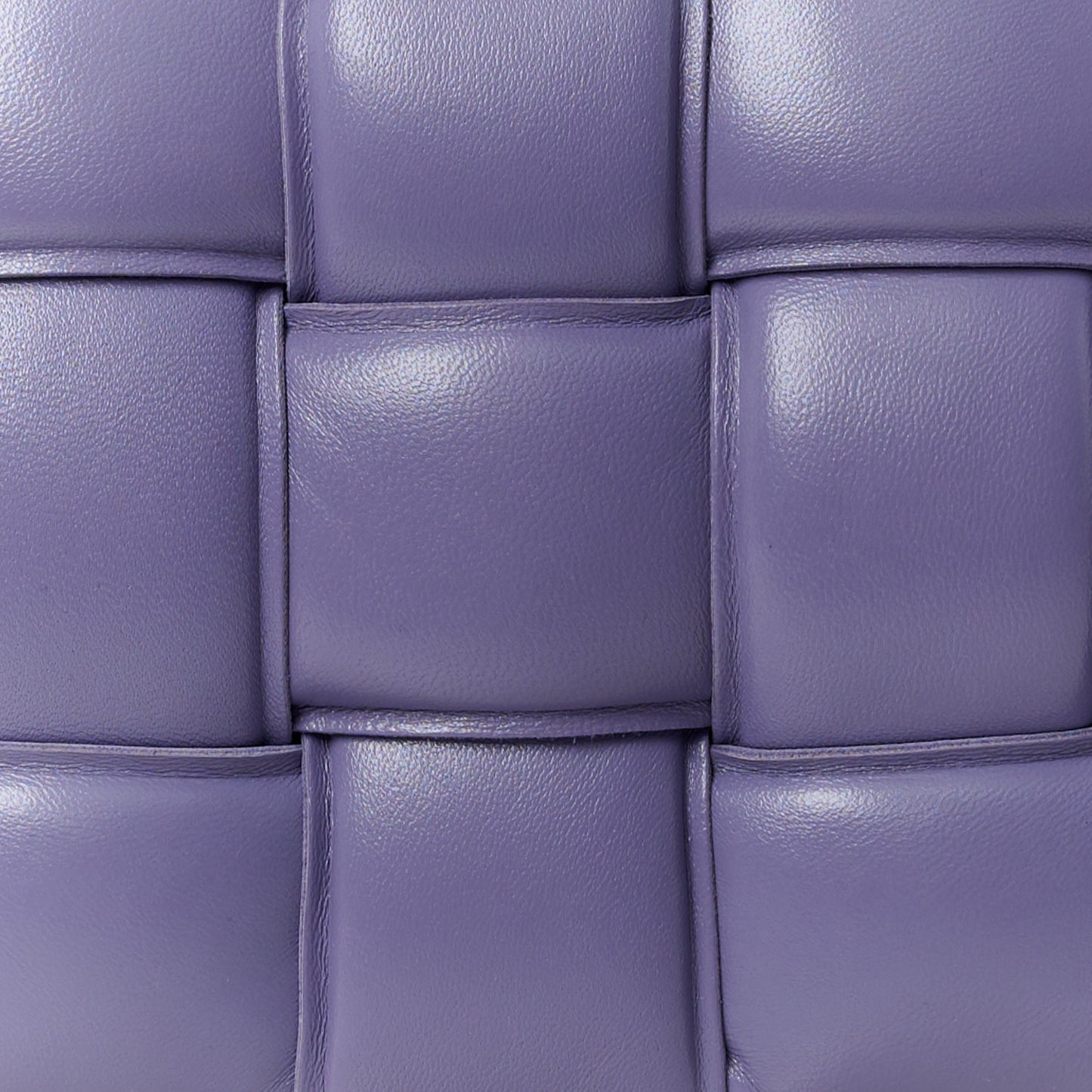 Nappa Maxi Intreccio Padded Cassette Crossbody Bag Lavender