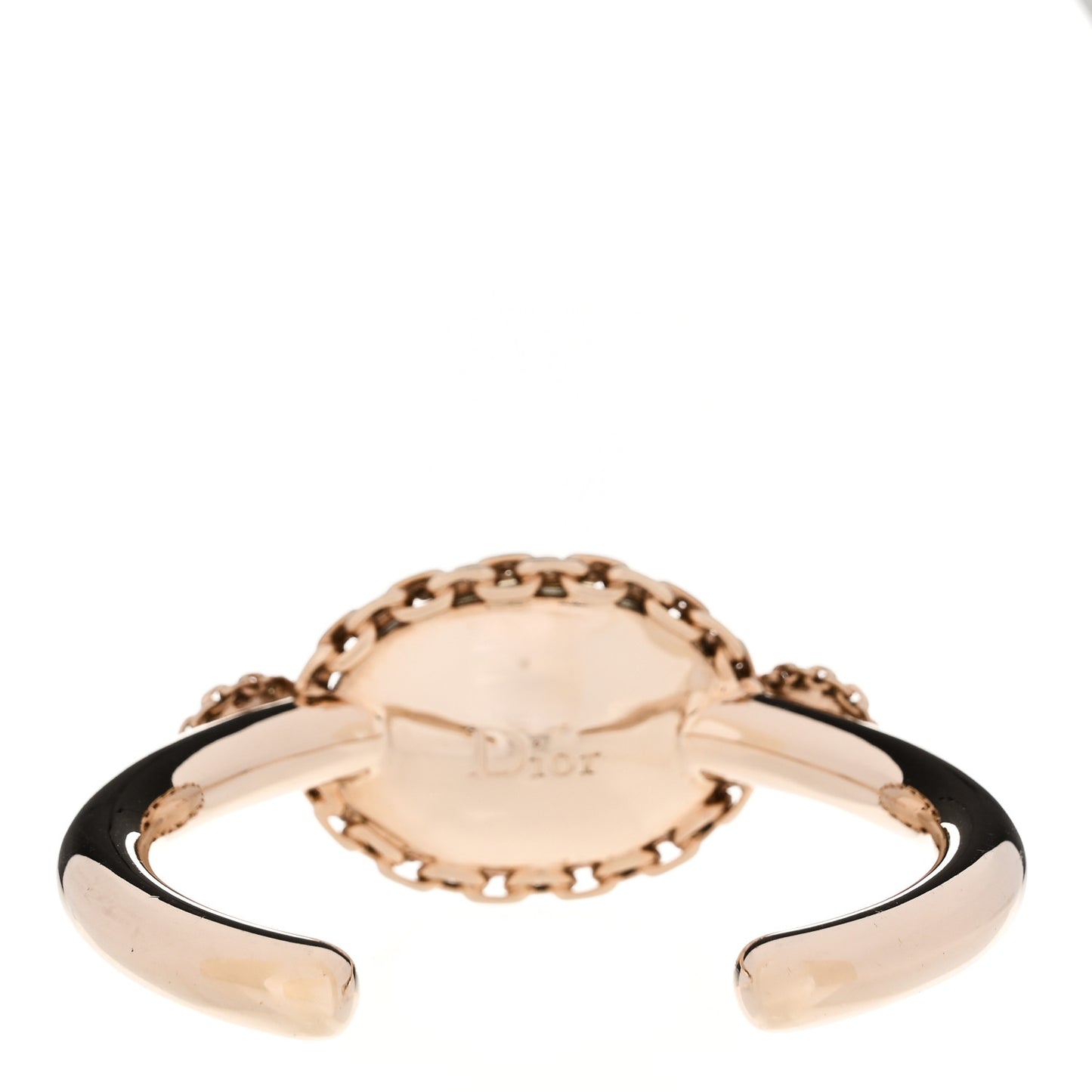 Metal Crystal Cuff Bracelet