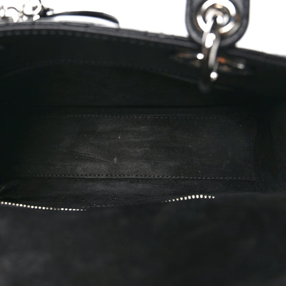 Christian Dior Lambskin Cannage Small My ABCDior Lady Dior Black 4 of 10