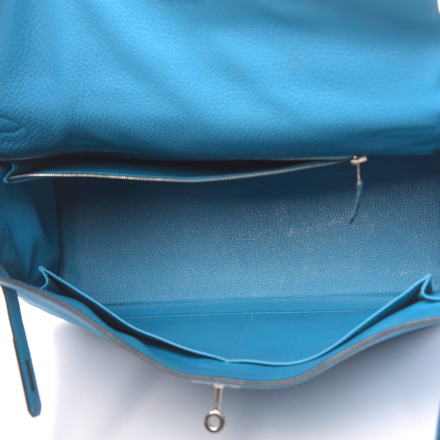 Togo Kelly Retourne 35 Turquoise
