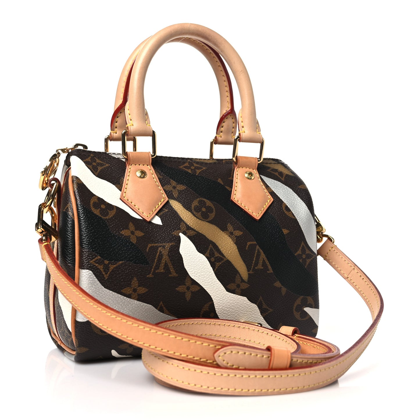 X LOL Monogram Speedy BB Gold Silver