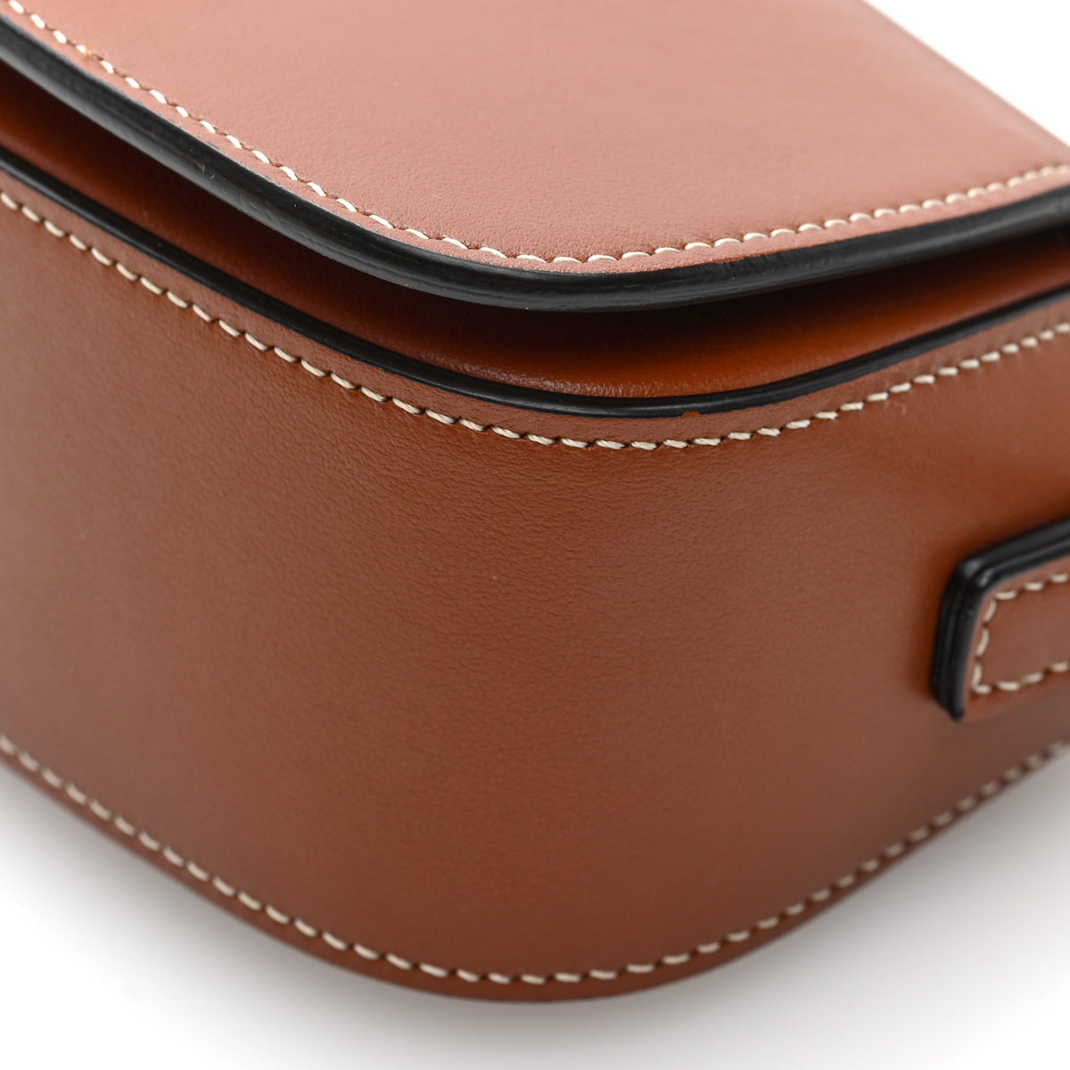 Celine Smooth Calfskin Tabou Clutch on Strap Tan 9 of 9