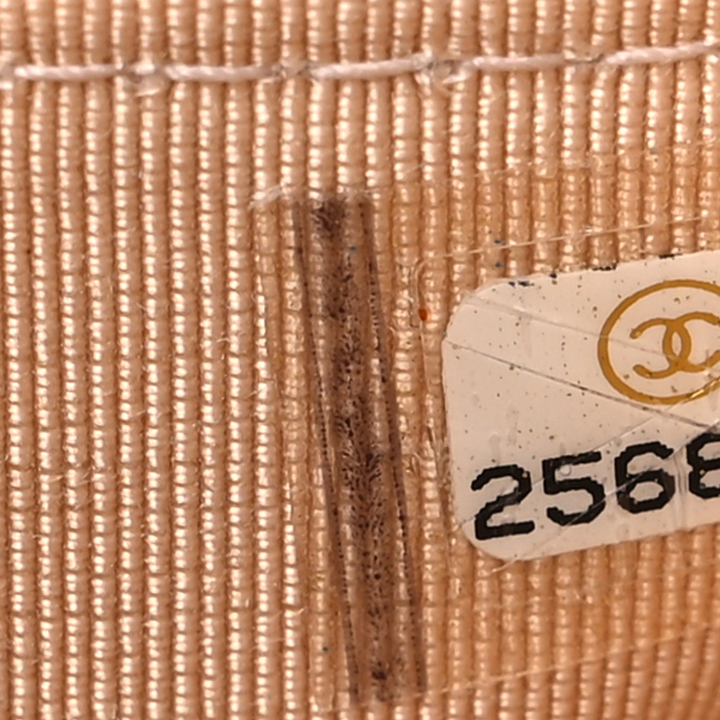 Caviar Quilted Wallet On Chain WOC Beige