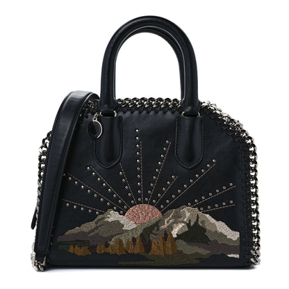 Stella McCartney Eco Alter Nappa Mini Falabella Box Sun Handle Bag Black 1 of 9