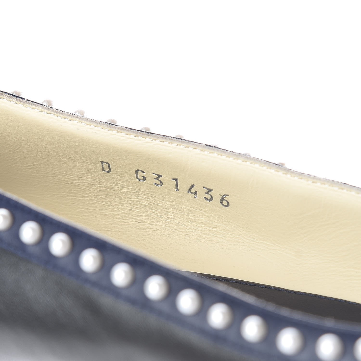 Chanel Lambskin Pearl Cap Toe CC Ballerina Flats 40 Black Navy 11 of 12