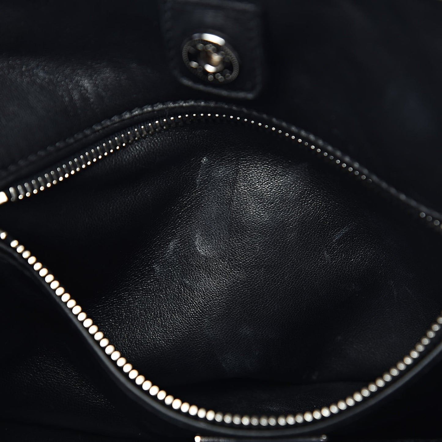 Suede Scamosciato Twin Pocket Tote Black