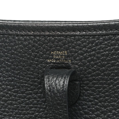 Hermes Taurillon Clemence Evelyne TPM Black 6 of 10