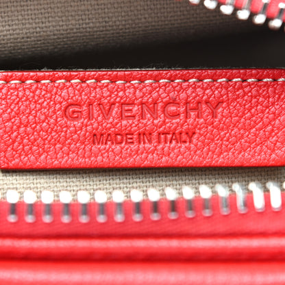 Givenchy Sugar Goatskin Small Antigona Beauty Wristlet Red 6 of 9