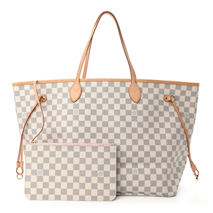 Louis Vuitton Damier Azur Neo Neverfull GM Rose Ballerine 1 of 9