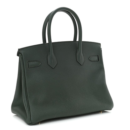 Hermes Togo Birkin 30 Vert Fonce 3 of 11