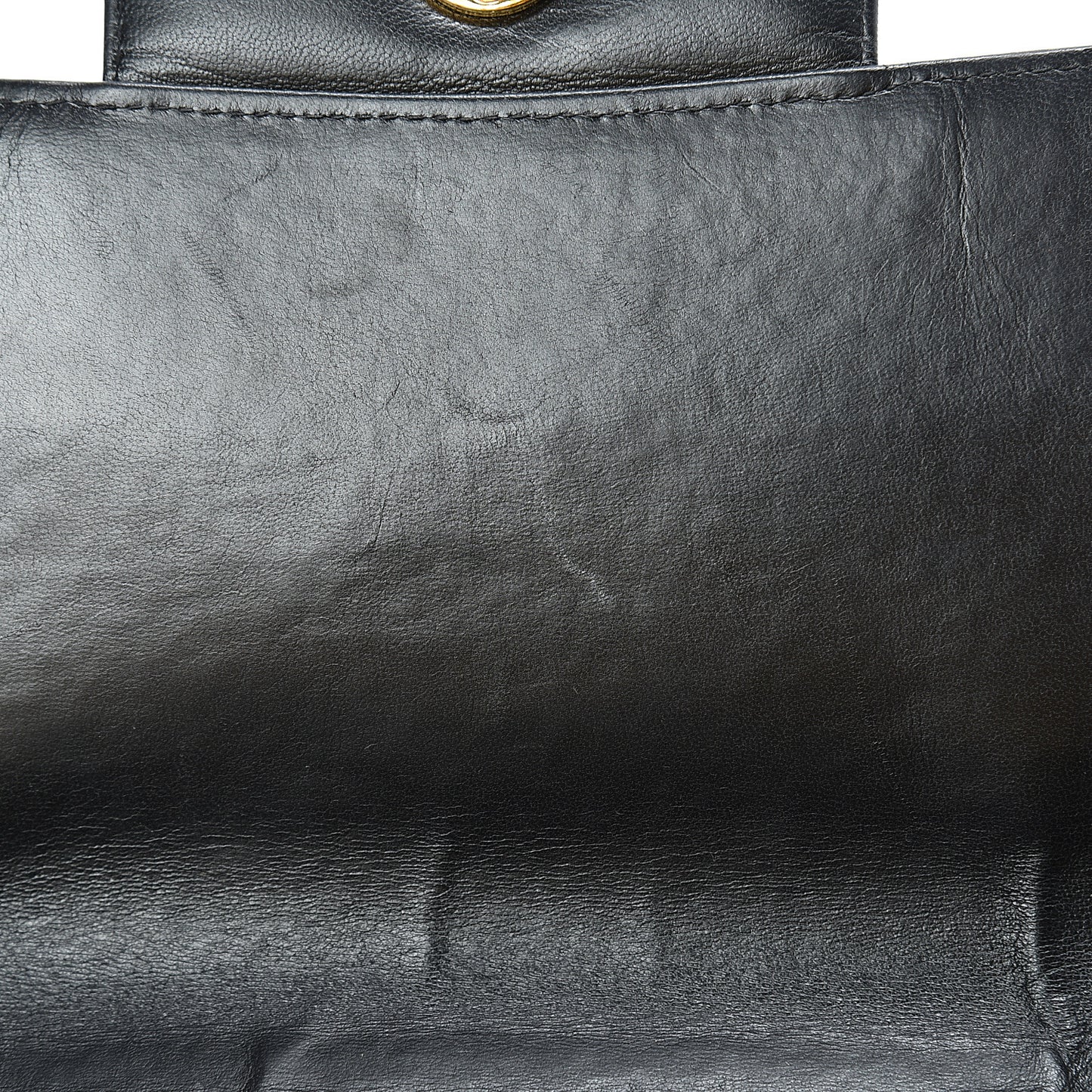 Lambskin Quilted XL Jumbo Single Flap Black