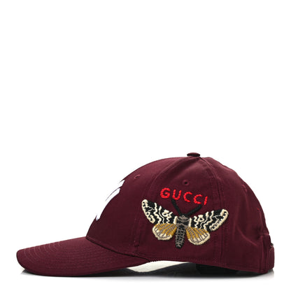 Gucci X MLB Cotton NY Yankees Baseball Hat 57-61 Lacquer 4 of 8