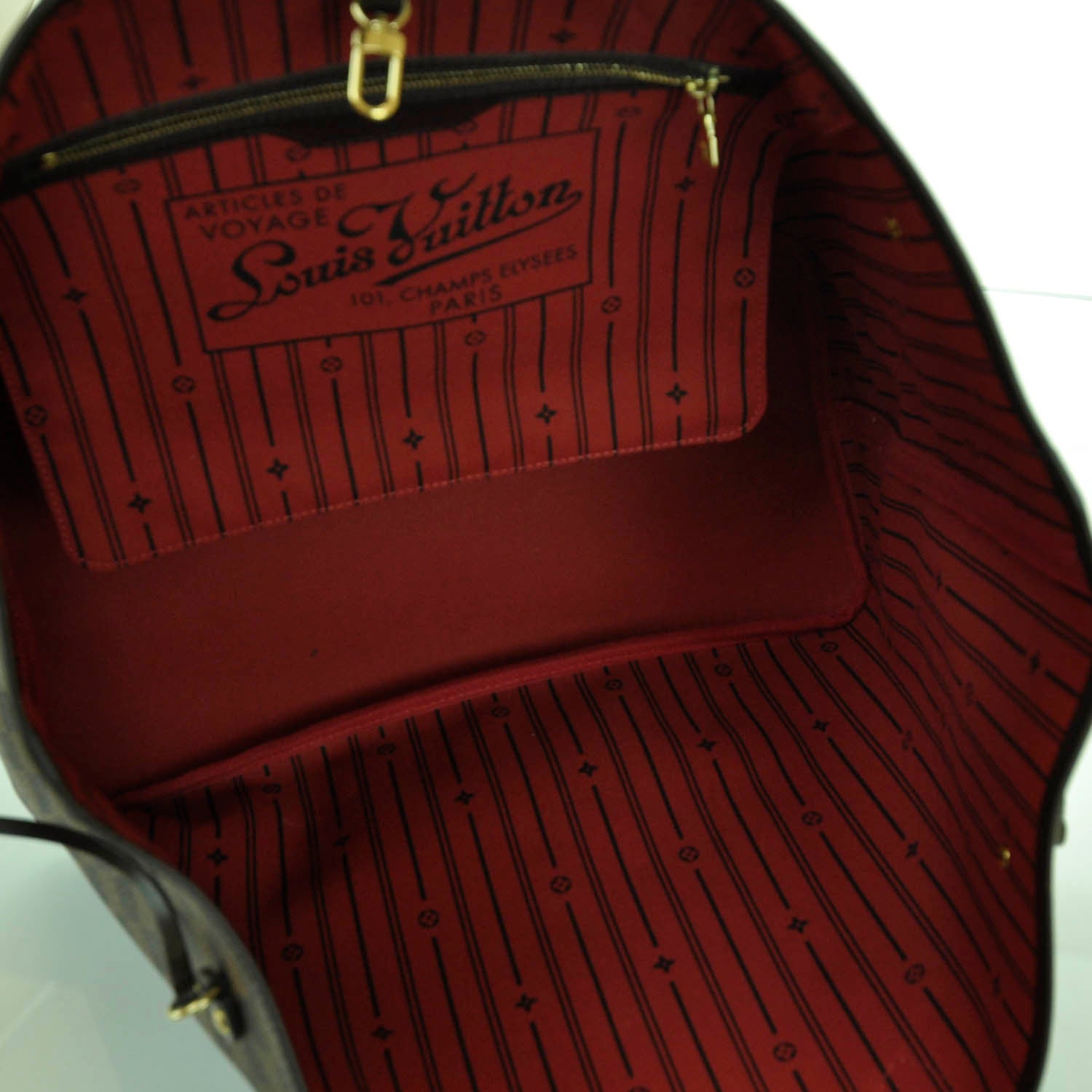 Louis Vuitton Damier Ebene Neverfull GM 7 of 9