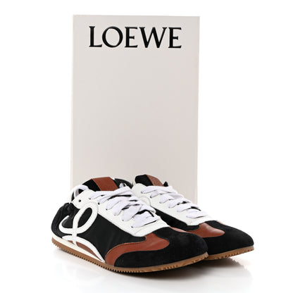 Loewe Nylon Suede Flow Runners Sneakers 38 Black Brown 9 of 9