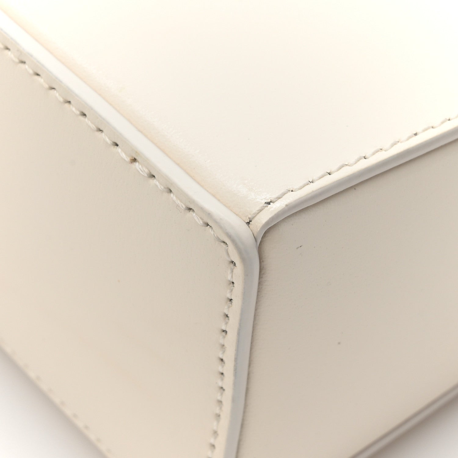 Givenchy Box Calfskin Mini Cut Out Shoulder Bag Ivory 14 of 14