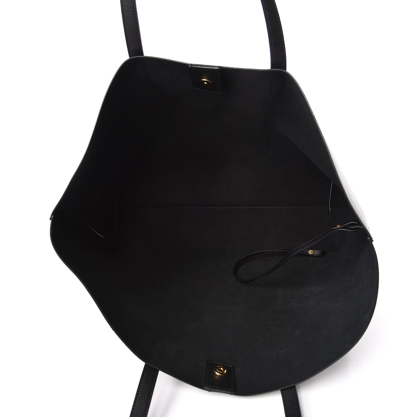 Calfskin Large Shopping Tote Black