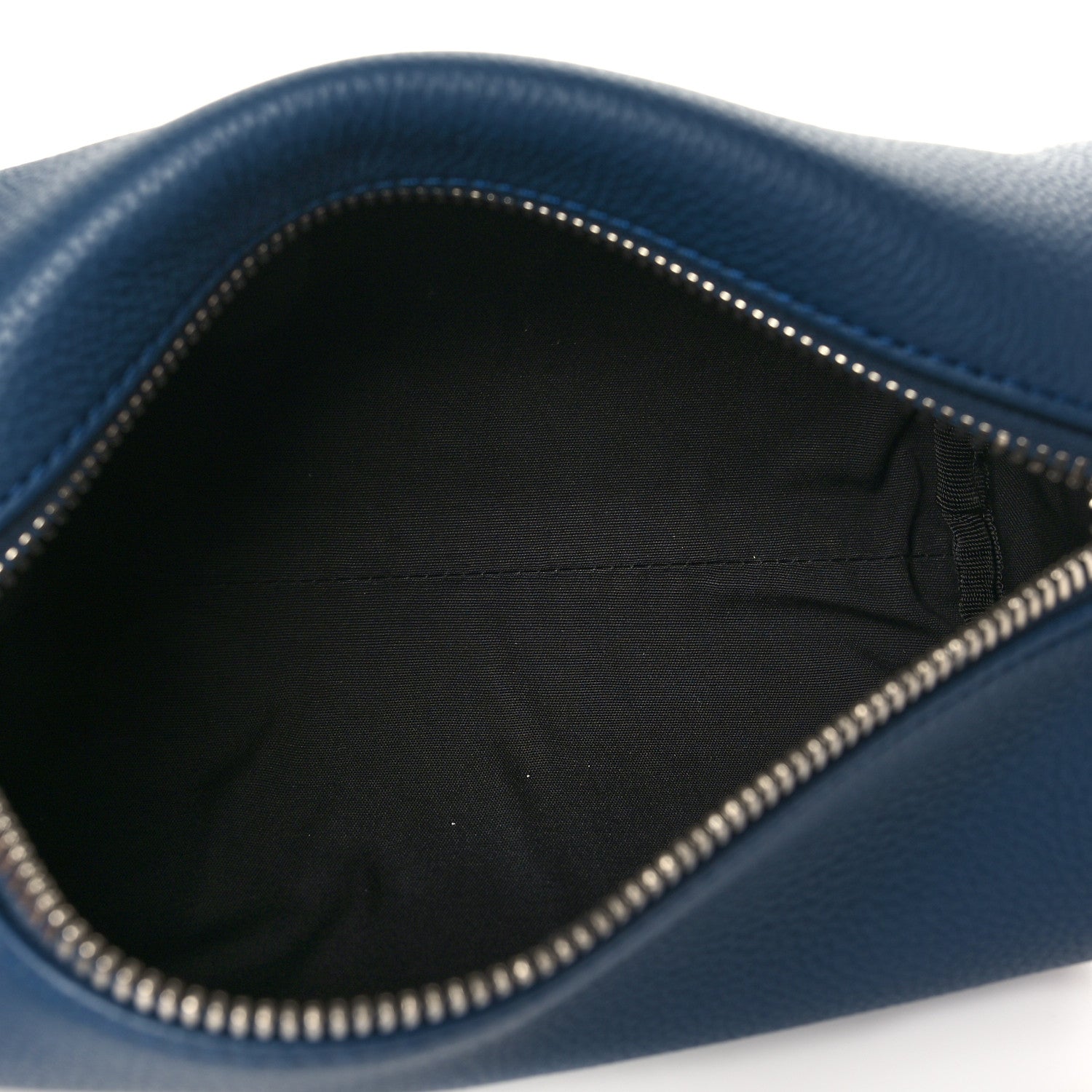 Christian Dior HOMME Grained Calfskin Mens Roller Pouch Blue 4 of 5
