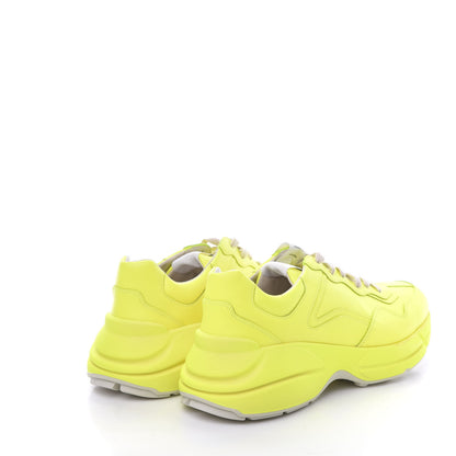 Gucci Calfskin Womens Rhyton Sneakers 41 Fluo Yellow 4 of 8