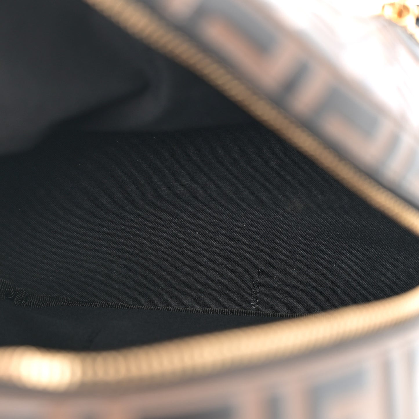 Vitello Bi-Color FF 1974 Embossed Mini Backpack Maya Black