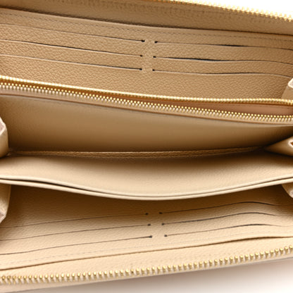 Louis Vuitton Empreinte Monogram Giant Zippy Wallet Creme Bois De Rose 5 of 9