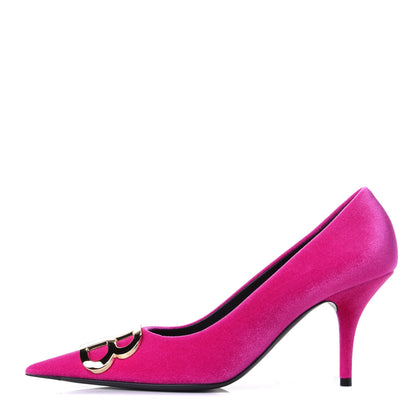 Balenciaga Velvet De Soie Pumps 39 Rose Fuchsia 1 of 11
