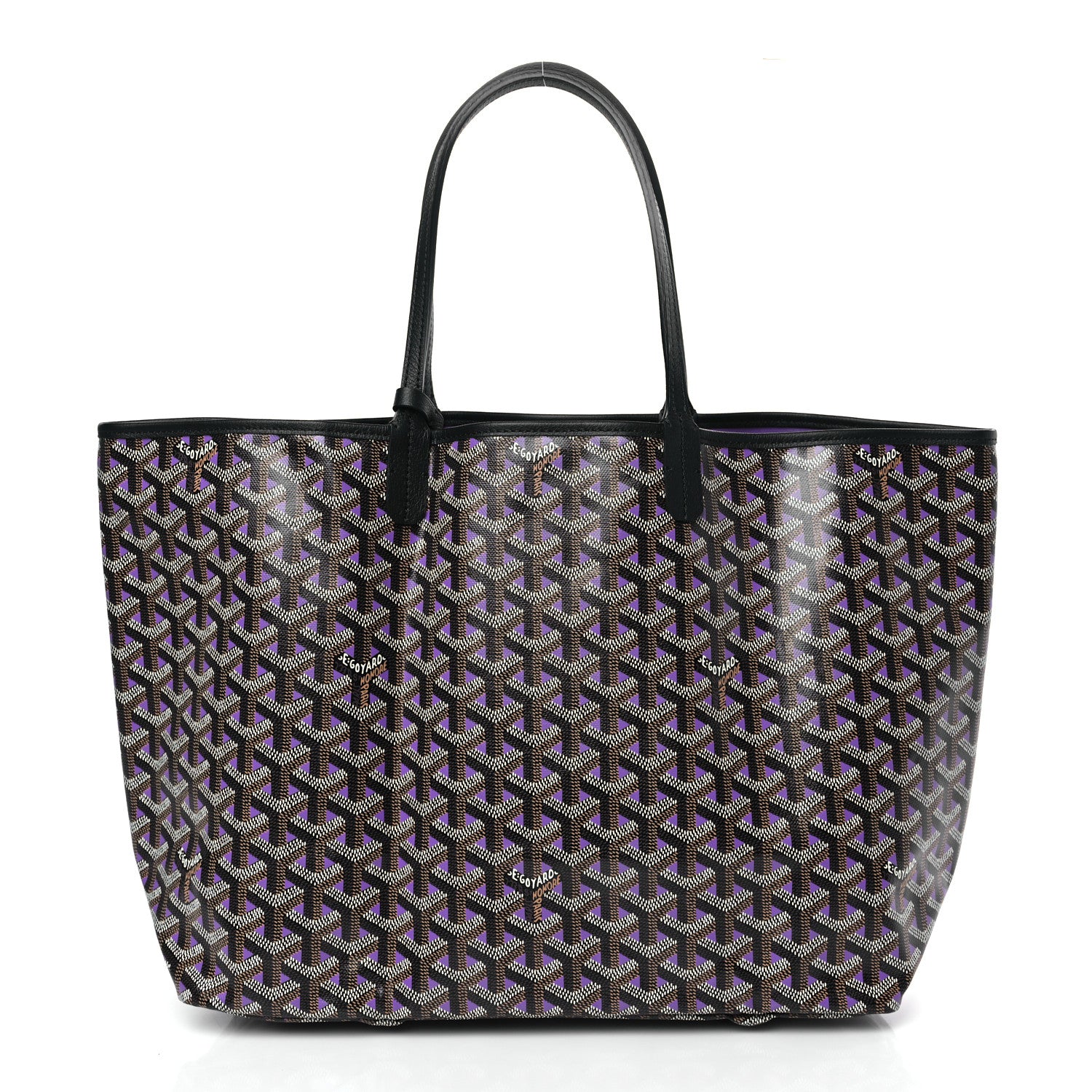 Goyard Goyardine Saint Louis Claire Voie PM Black Violet 3 of 8