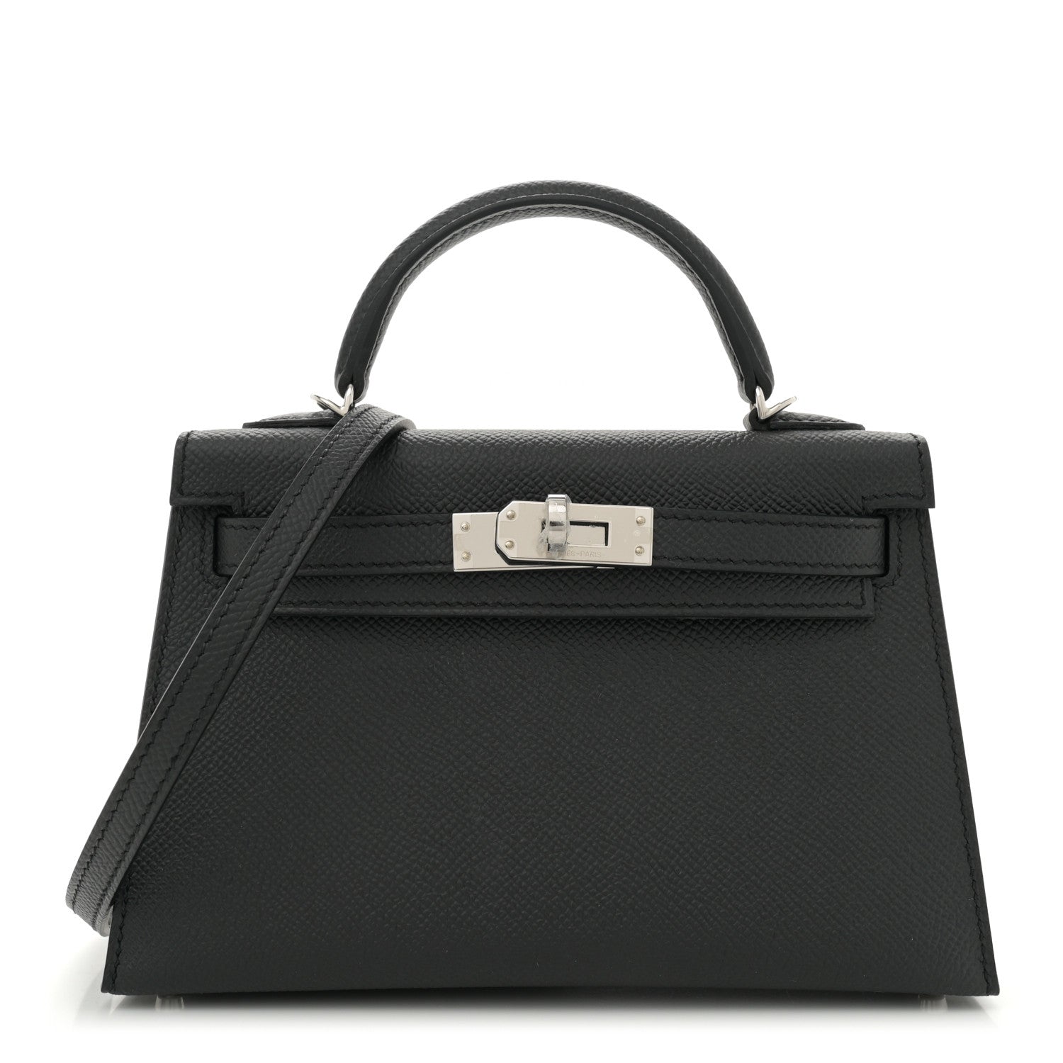 Hermes Epsom Mini Kelly Sellier 20 Black 1 of 11