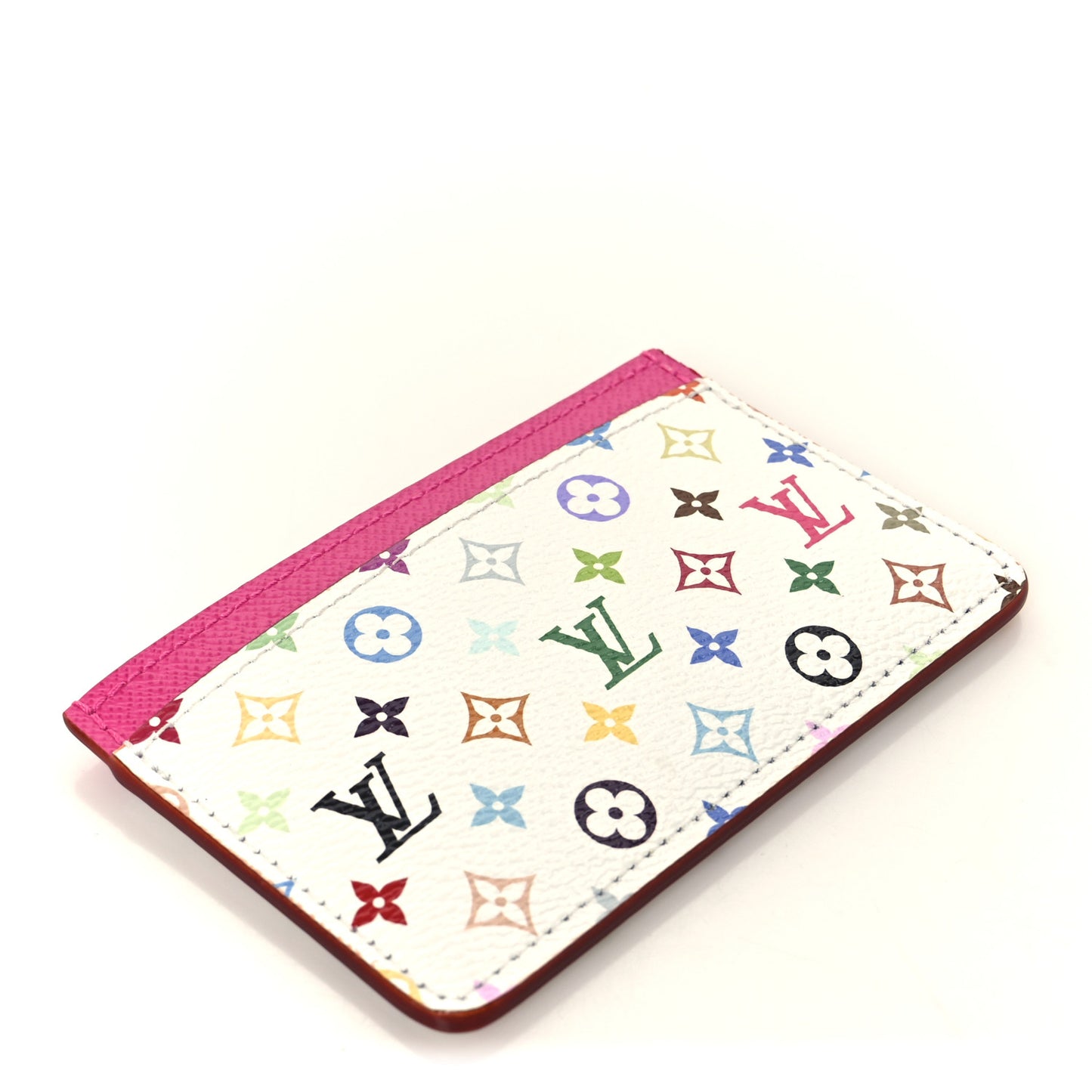 LV X TM Monogram Multicolor Card Holder Kawaii Pink