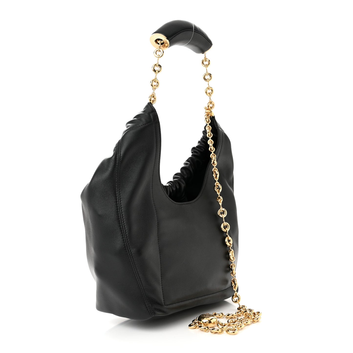 Nappa Small Squeeze Bag Black