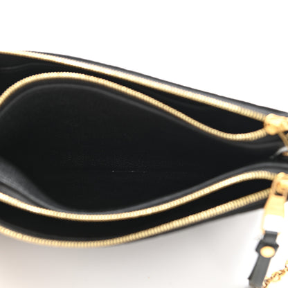 Louis Vuitton Empreinte Double Zip Pochette Black 6 of 16