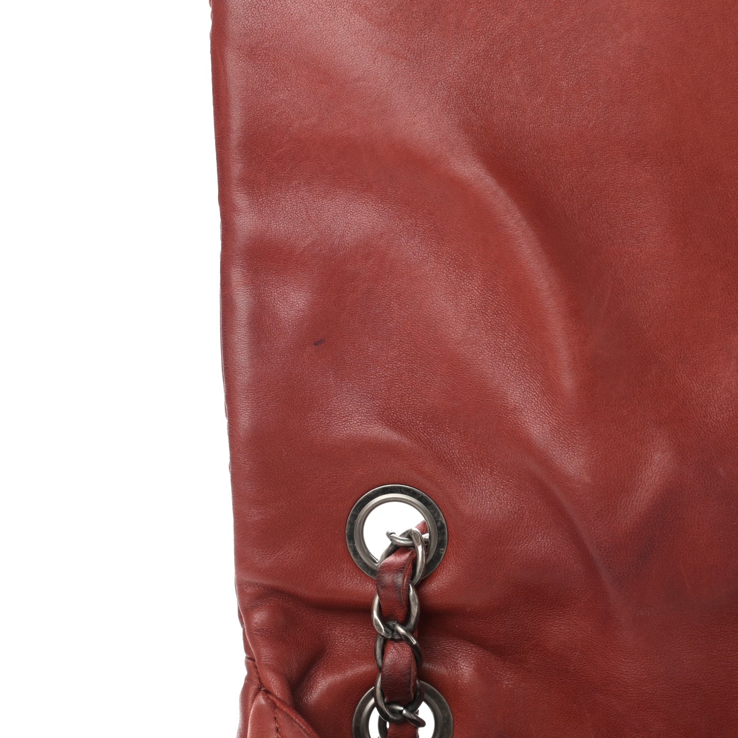 Chanel Lambskin Large New Bubble Flap Red 17 of 21