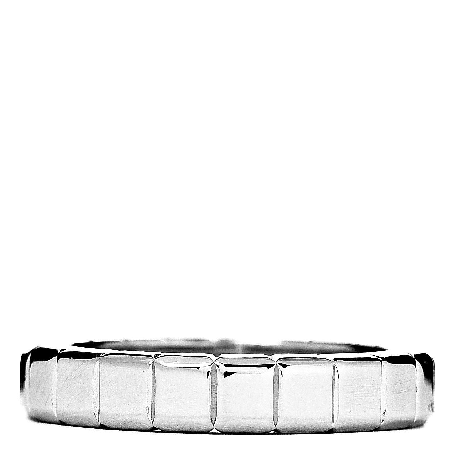 Chopard 18K White Gold Ice Cube Band Ring 58 8.5 1 of 4