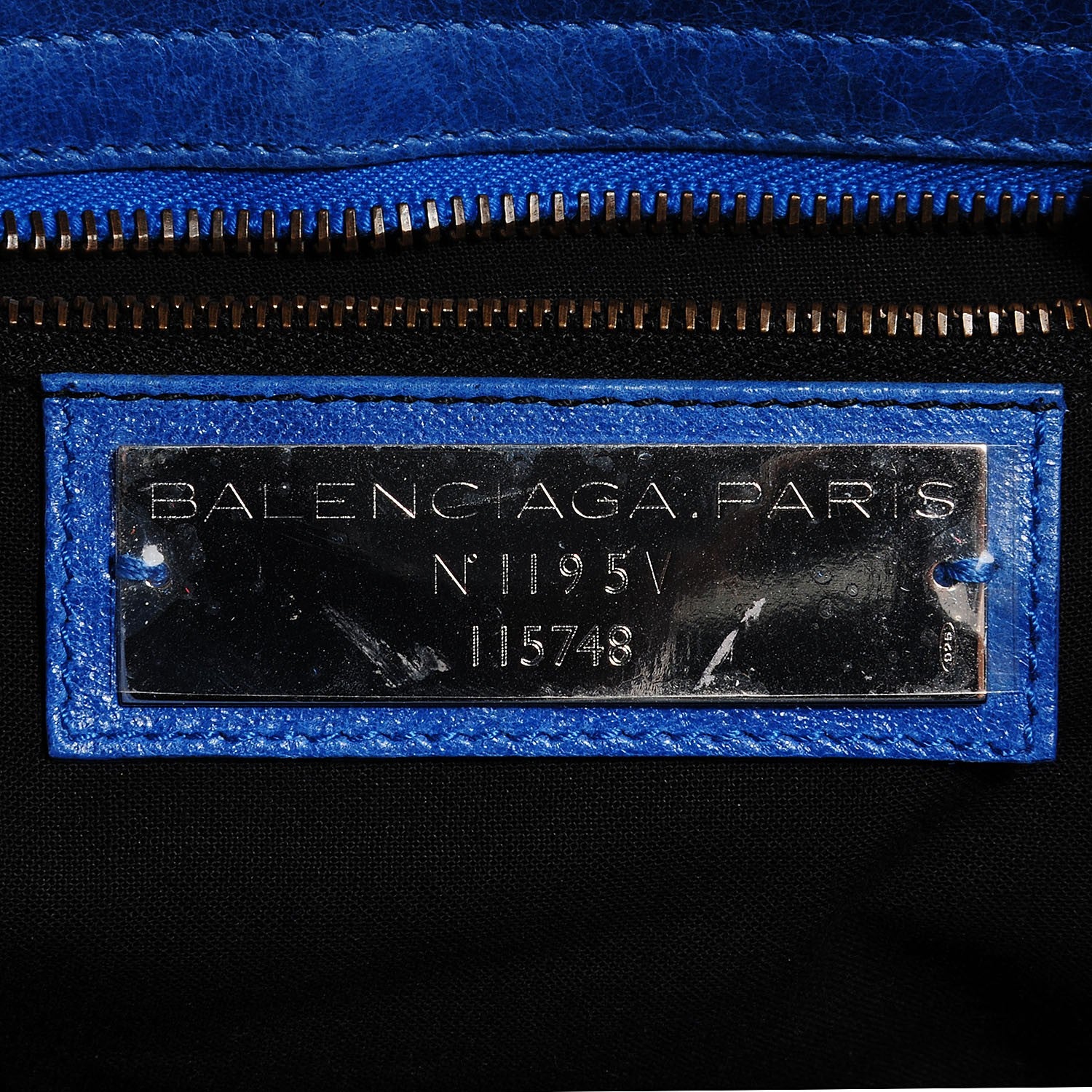 Balenciaga Chevre Classic Hardware City French Bleu 12 of 15