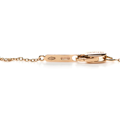 Damiani 18K Rose Gold Diamond Belle Epoque Cross Pendant Necklace 5 of 5