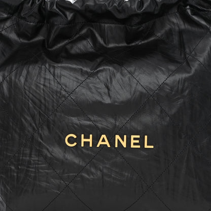 Chanel Crumpled Calfskin Quilted Chanel 22 Black 10 of 14