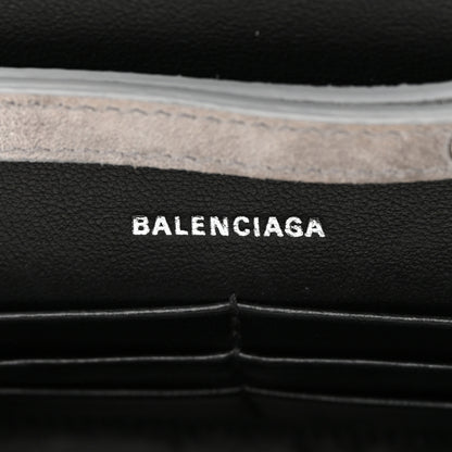 Balenciaga Strass Suede Hourglass Chain Bag Smoke Grey Crystal 6 of 16