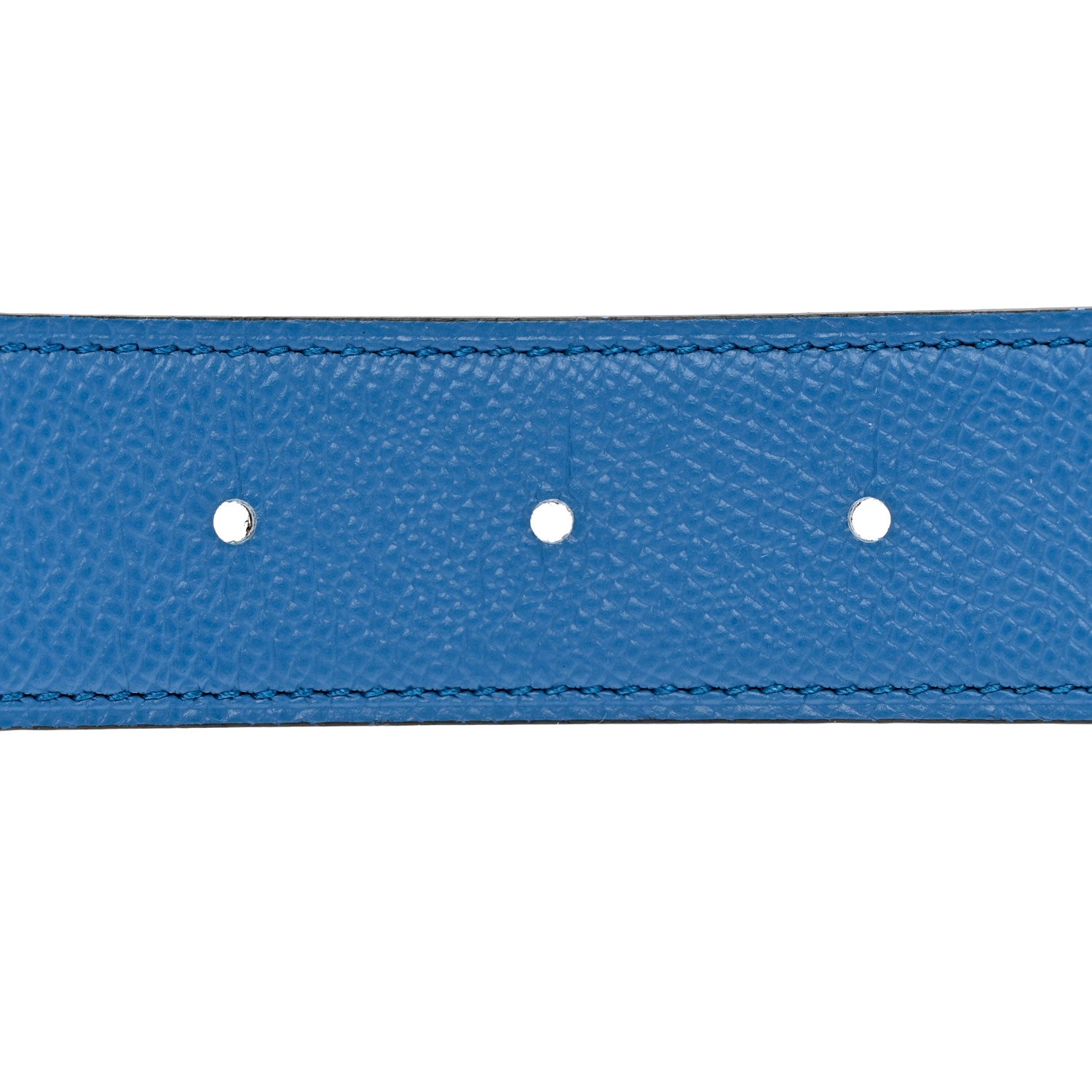 Hermes Epsom 32mm Belt Strap 105 Bleu Frida Etoupe 5 of 5
